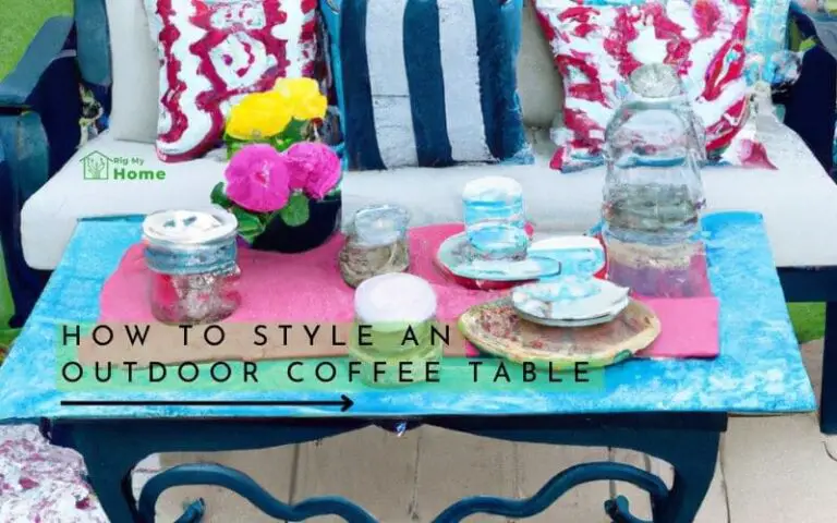 How to Style an Outdoor Coffee Table