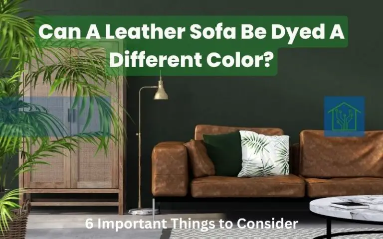 Can A Leather Sofa Be Dyed A Different Color? 6 Important Things to Consider